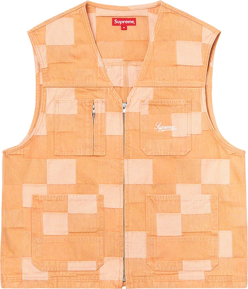 Patched Denim Vest view 9